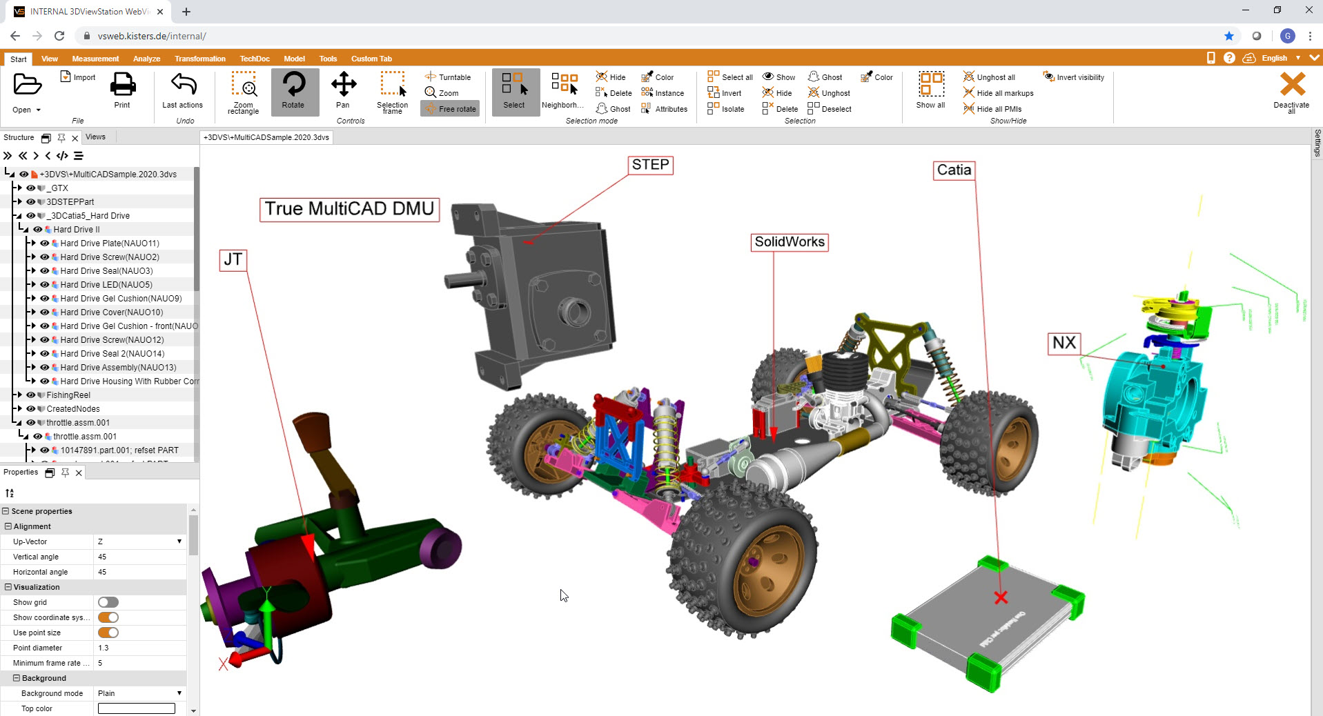 Digital Mock up True Multi CAD DMU