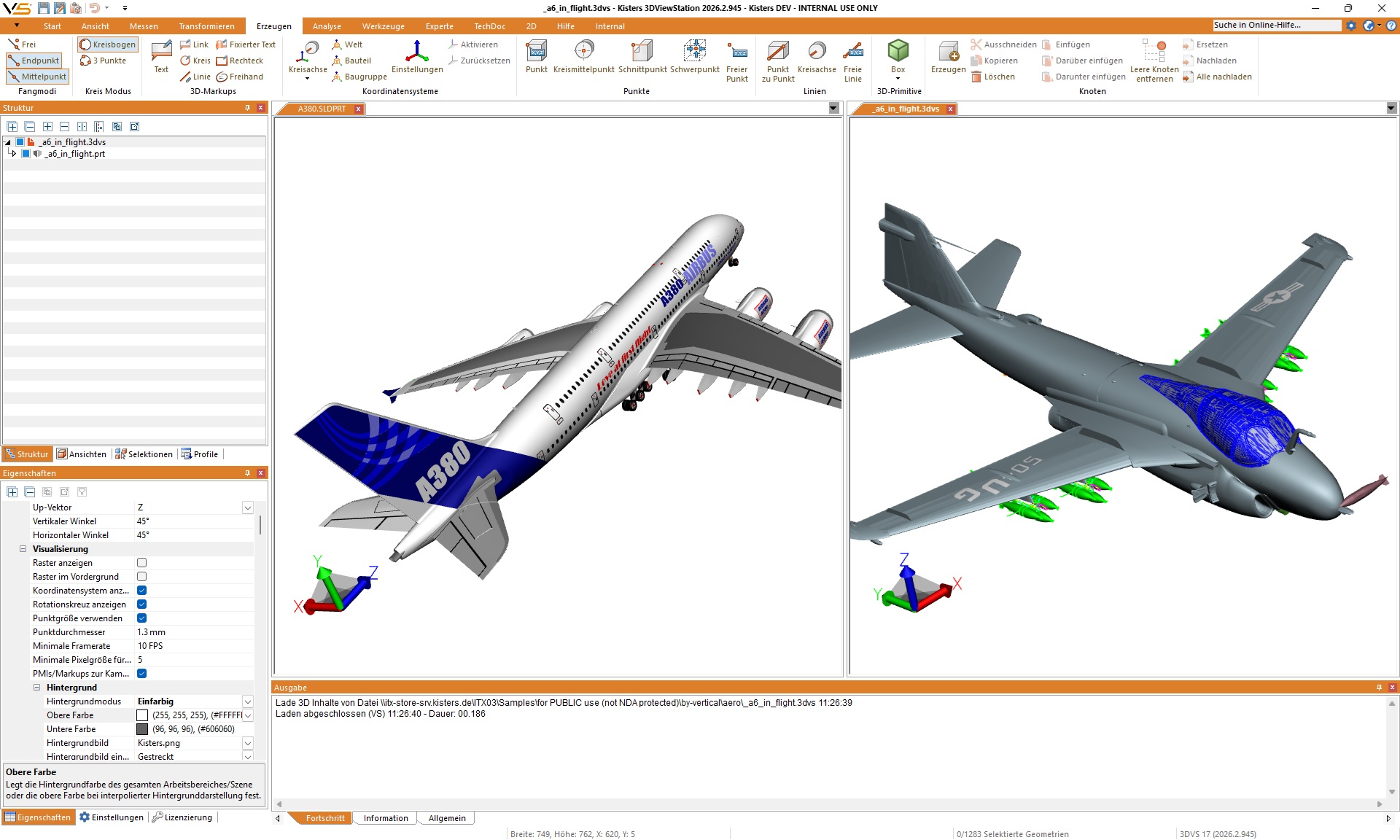 3D CAD Visualization A380& A6