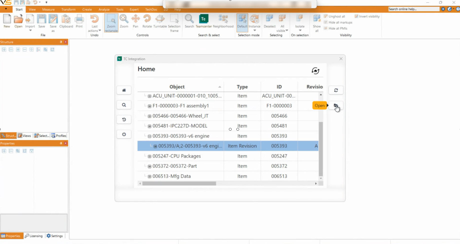 3DViewStation Desktop version with Siemens Teamcenter Engineering