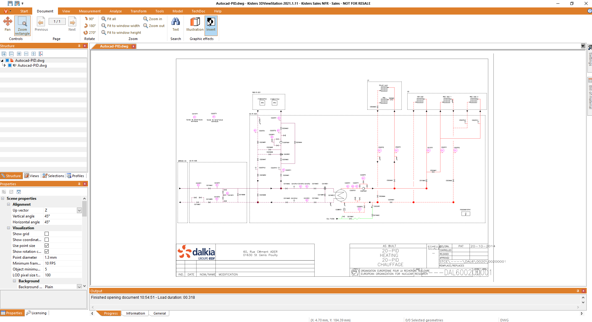 dwg view pid drawing