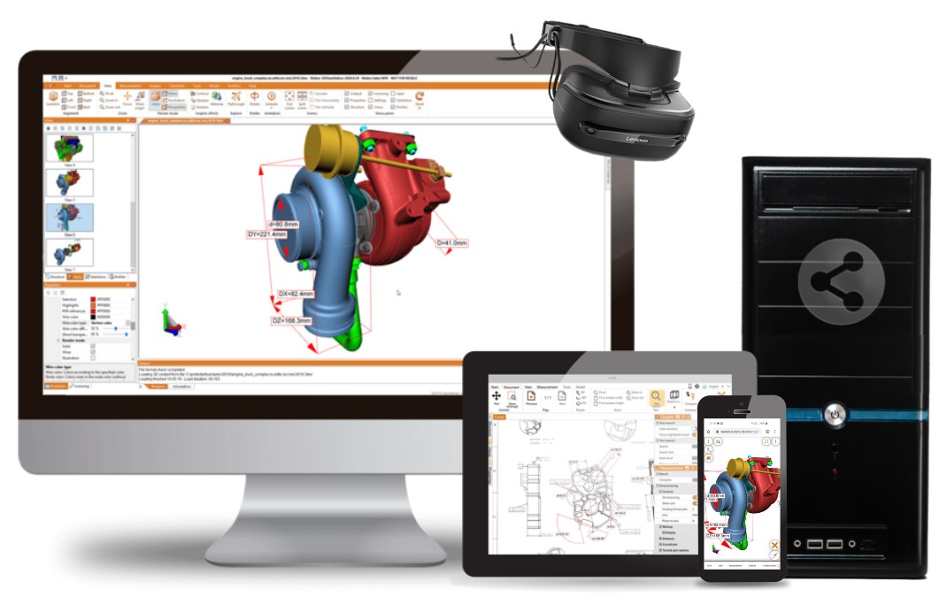 3D CAD Viewer und 2D Viewer für Catia, NX, JT, STEP, PDF | Kisters