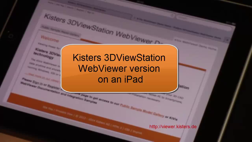 Video: 3D CAD Viewer auf dem iPad: Kisters 3DViewStation WebViewer