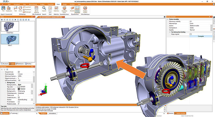 3DViewStation visibility check