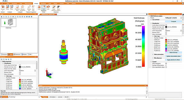 Heatmap Wallthickness 3DViewstation
