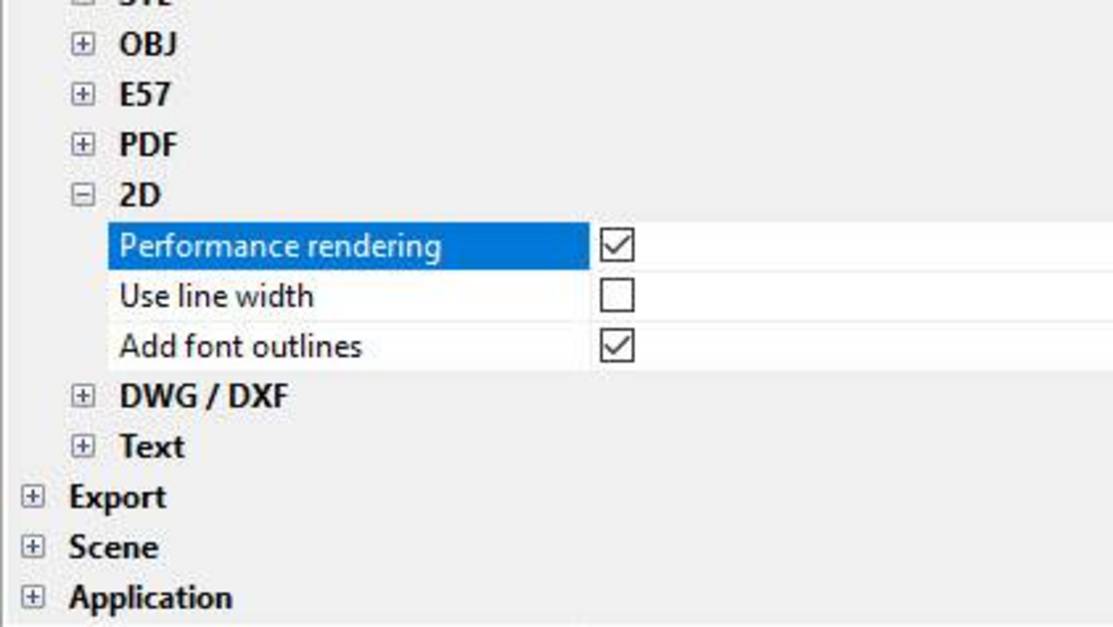 2D render performance options