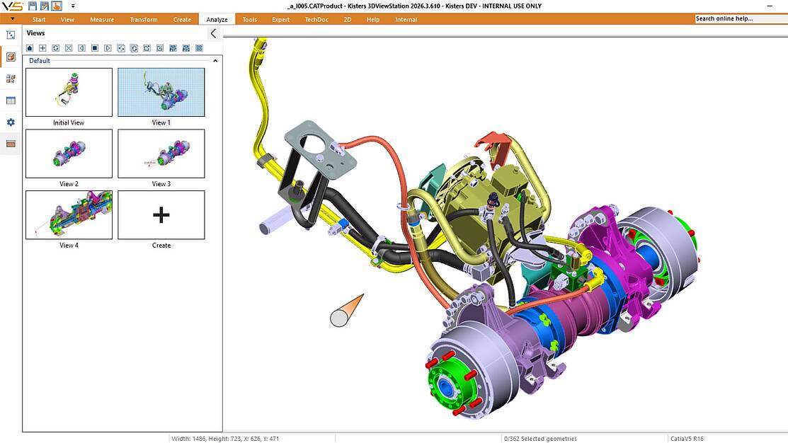 3DViewStation Desktop version in touch-mode: complete assembly 3DViewStation Desktop version in touch-mode: complete assembly
