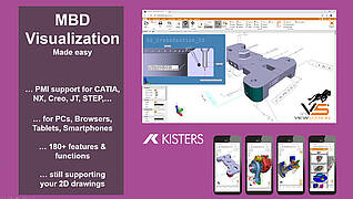 Kisters 3DViewStation supporting PMI for MBD 