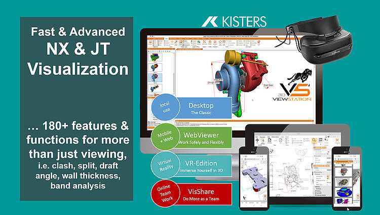 Kisters 3DViewStation: NX Viewer and JT Viewer